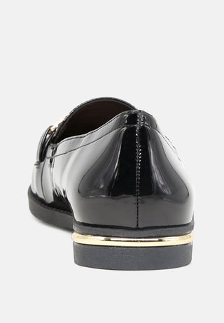 Faux Leather Formal Loafers