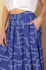 LEAVES OF TOMORROW WOVEN MIDI SKIRT - By Baano