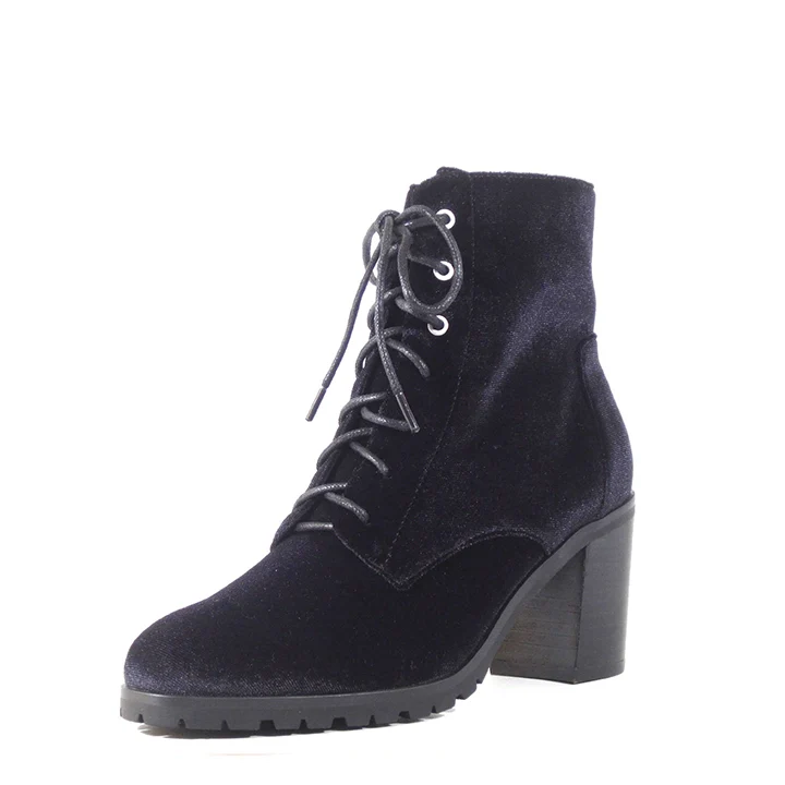 Timothy Velvet Booties Chelsea Crew