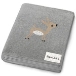 Luxury Cotton Deer Knit Swaddle Baby Blanket - By Baano