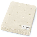 Organic Pointelle Luxury Knit Swaddle Blanket - By Baano