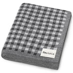 Checkered Knit Baby Blanket - By Baano