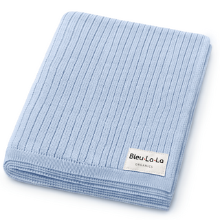 Organic Ribbed Knit Cotton Baby Blanket - By Baano