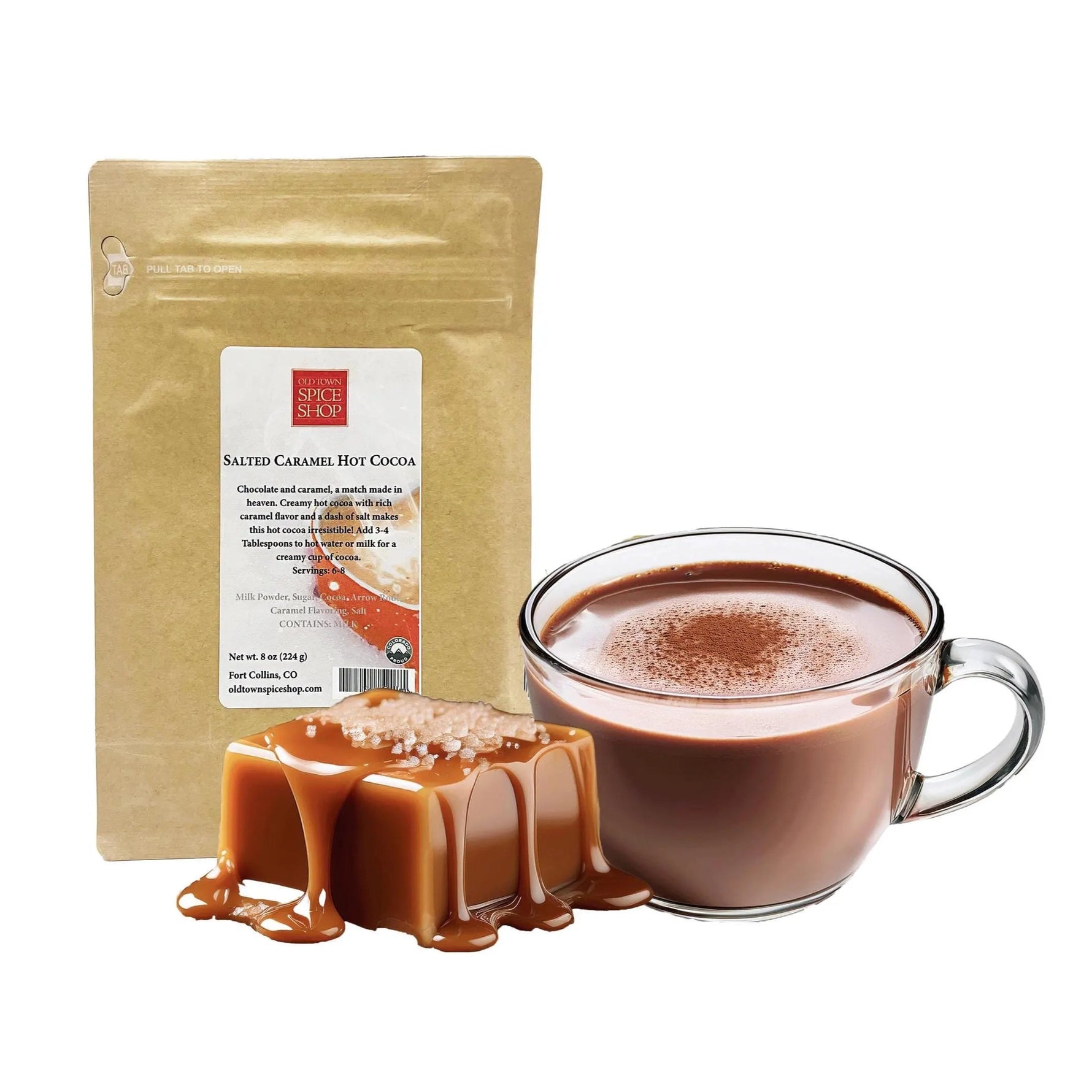 Salted Caramel Hot Cocoa Old Town Spice Shop