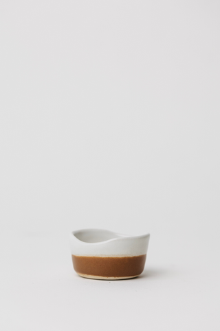 Waylon Pinch Bowl - Brown/White - Set of 4