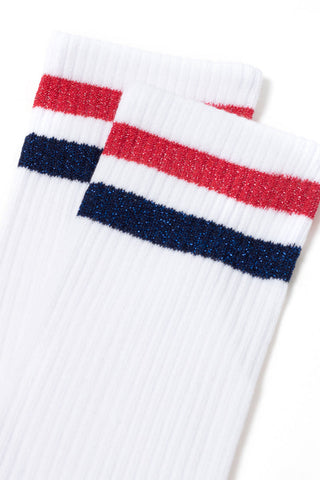 Conte Cotton Long Socks Active 157 - Lurex Stripes - By Baano
