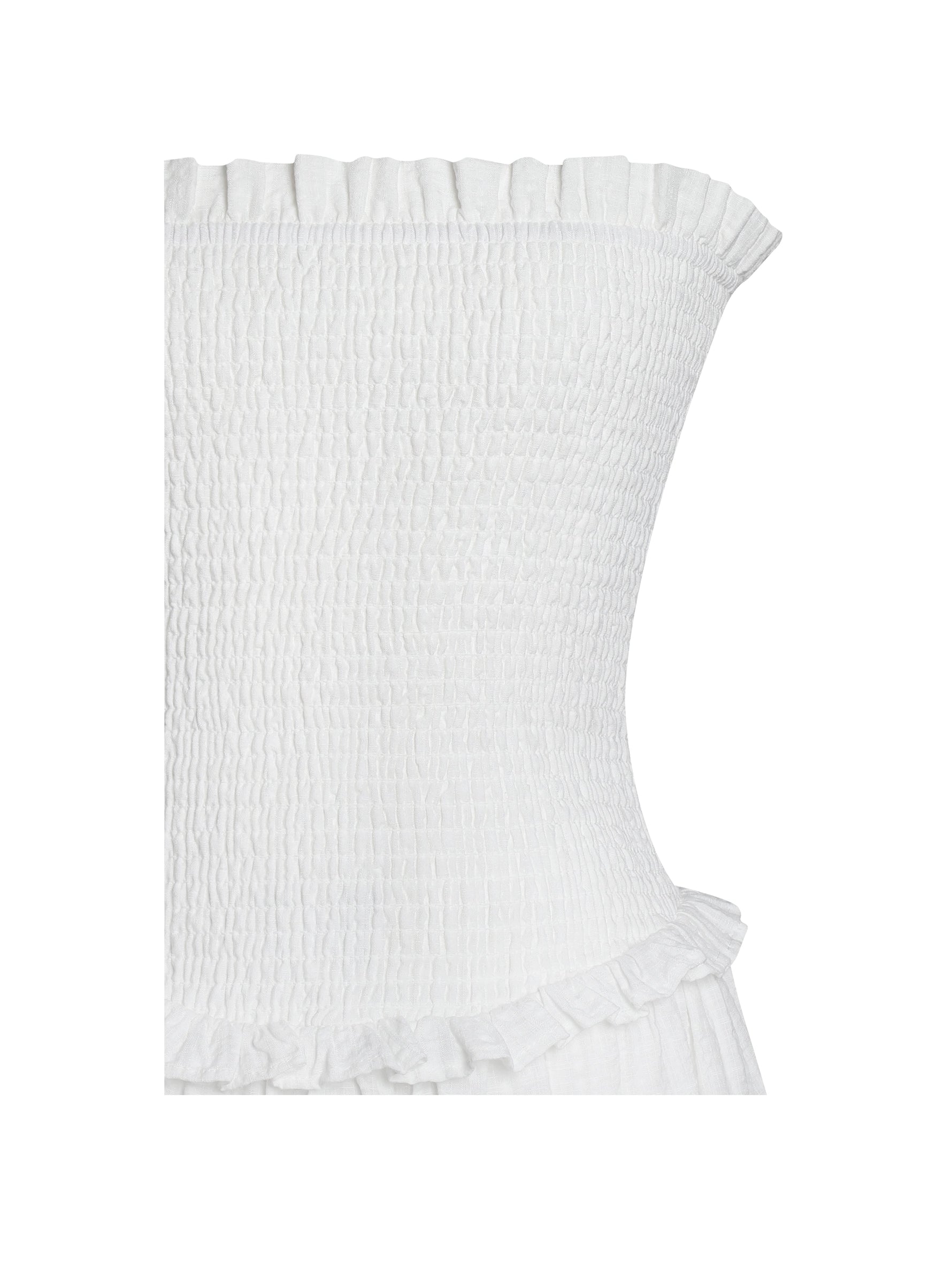 Quadiya Smock Top Strapless Drop Waist Midi Dress