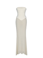 Adelina Butter Yellow Peplum Mermaid Gown with Lace-up Back Miss Circle