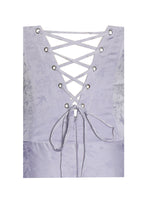 Raegan Taro Purple Jacquard Rouched Maxi Dress