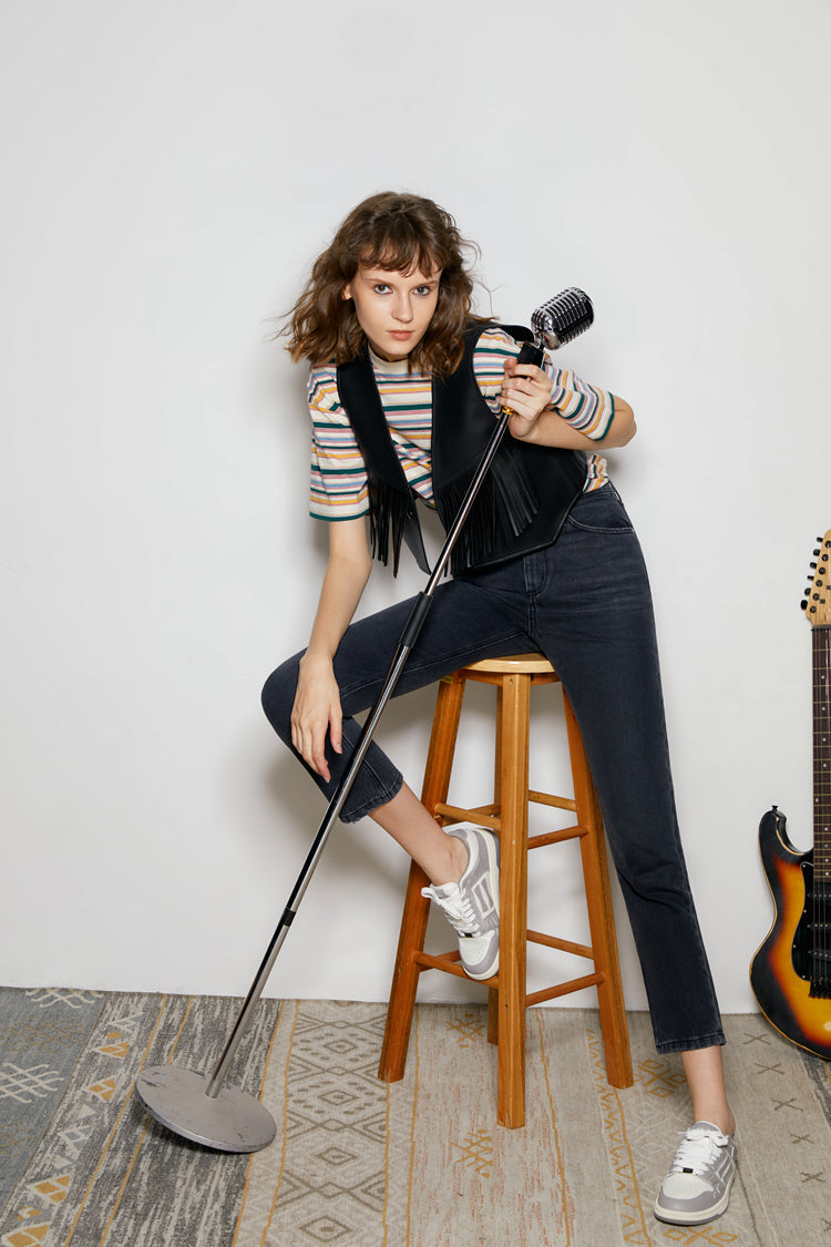 Chelsea High Rise Straight Crop Jeans HJ005 [FINAL SALE] Hey Joanie