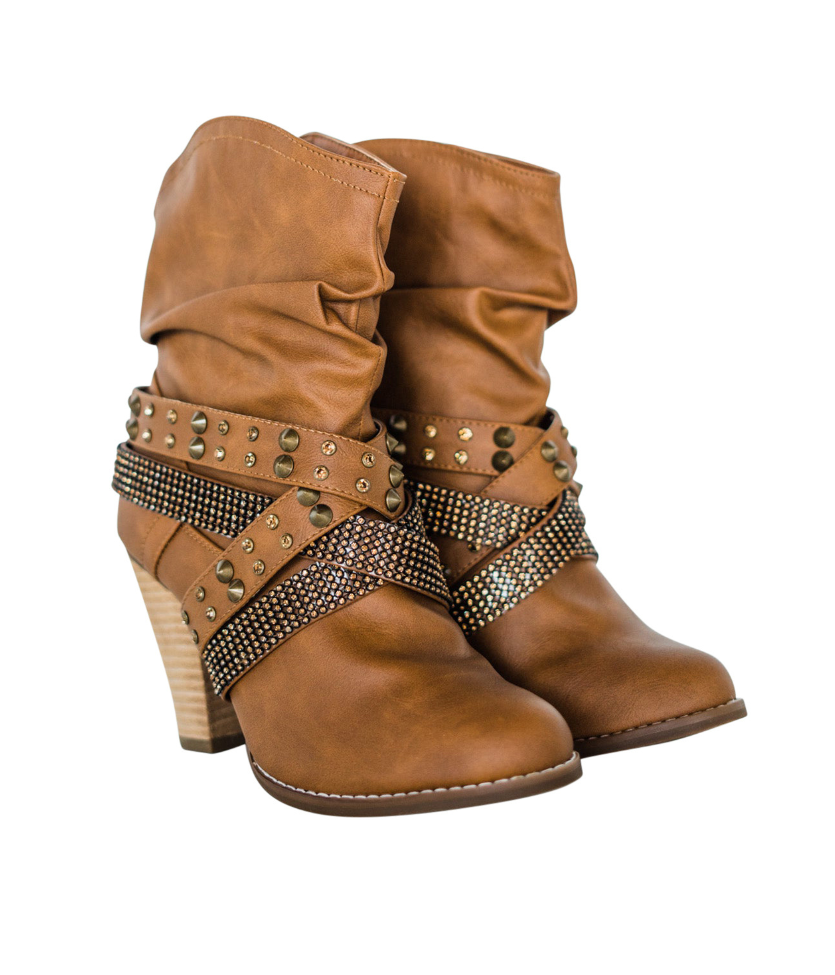 Short Change Booties in Tan Naughty Monkey