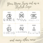 Name Logo Necklace - Sterling Silver