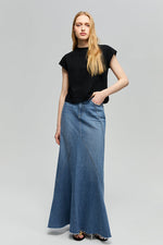 Ocean Wave Denim Skirt HJ821
