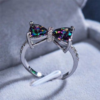 DEEP BLUE BOW RING
