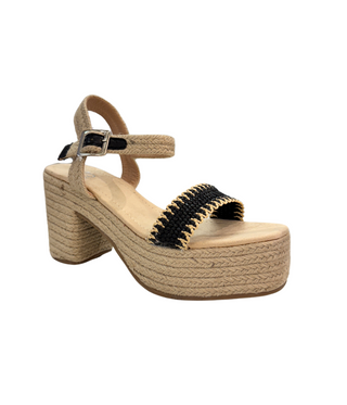 Elise Wedge in Black Naughty Monkey