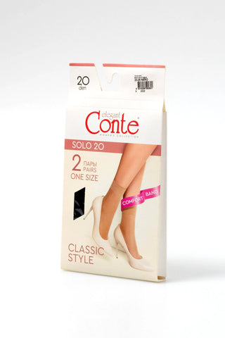Socks Conte Solo 20 Den (2 pairs) - By Baano