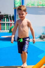 Woven Navy Boys Shorts B2202 Marina Modest