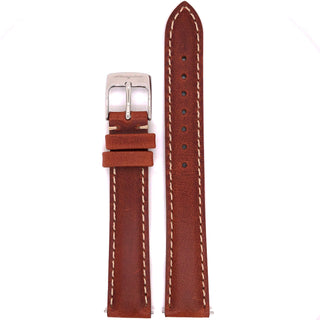 BAND - 16mm Oil Tan Leather Contrast Stitch