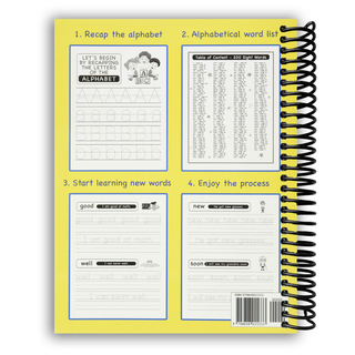200 Must Know Sight Words Activity Workbook (Spiral Bound) - By Baano