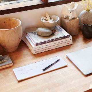 Weekly Desk Planners edged in Gold, Yellow, or Blush - By Baano