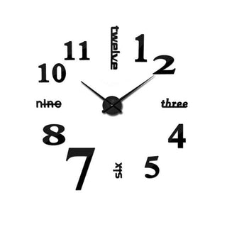 2021 Fashion 3D Big Size Wall Clock Mirror Sticker Large 3D Frameless Wall Clock Stickers Wall Decoration for Living Room Bedroom Office  Brief Living Decor Room Wall Clock Modern Design Silent Acrylic Stevvex