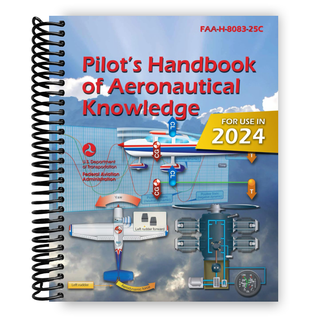2023 Pilot’s Handbook of Aeronautical Knowledge FAA-H-8083-25C (Color Print) (Spiral Bound) - By Baano