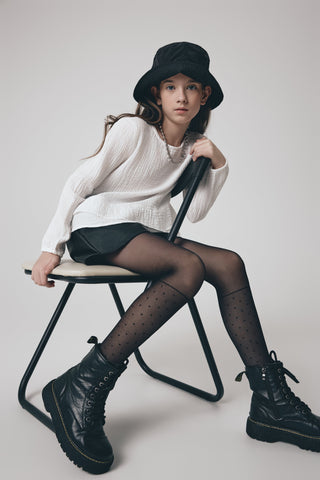 Conte Tights for girls Milana 20 Den - Knee-Highs Imitation - By Baano