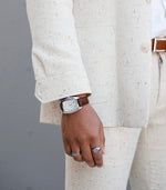 Men 33mm Remote Second Hand Leather Strap watch Peugeot Watches