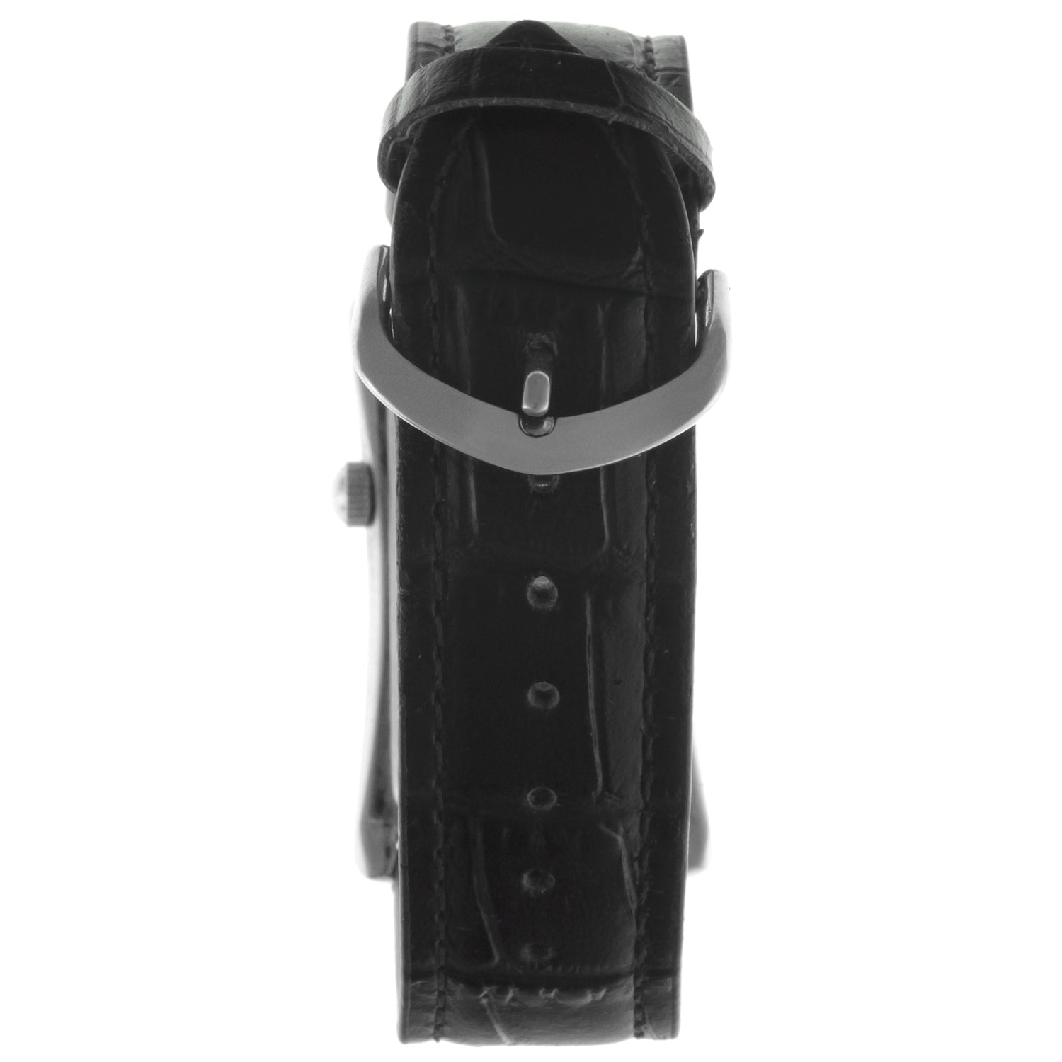 Men's 40 x 24 mm Silver Large Remote Sweep Leather Strap watch Peugeot Watches