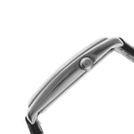 Men's 40 x 24 mm Silver Large Remote Sweep Leather Strap watch Peugeot Watches