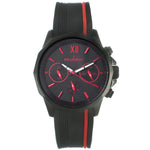 Men's 46mm Red Multi-Function Sport Rubber Watch Peugeot Watches