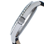 Men's 42mm Sport Bezel Watch with Blue Dial and Canvas Strap Peugeot Watches