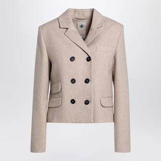 Mille Beige Double-breasted Jacket