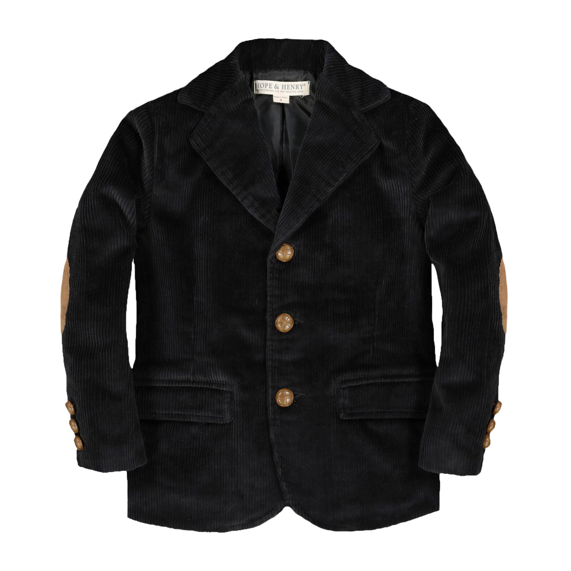 Organic Corduroy Blazer with Elbow Patches - Baby - By Baano