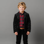 Organic Corduroy Blazer with Elbow Patches - By Baano