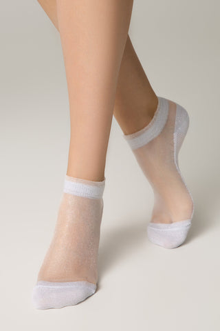Ankle Socks Conte Active - 229 Transparent with Lurex - By Baano