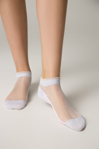 Ankle Socks Conte Active - 229 Transparent with Lurex - By Baano