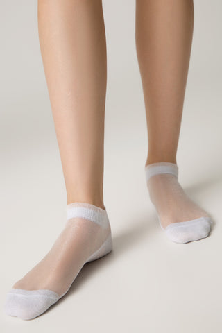 Ankle Socks Conte Active - 229 Transparent with Lurex - By Baano