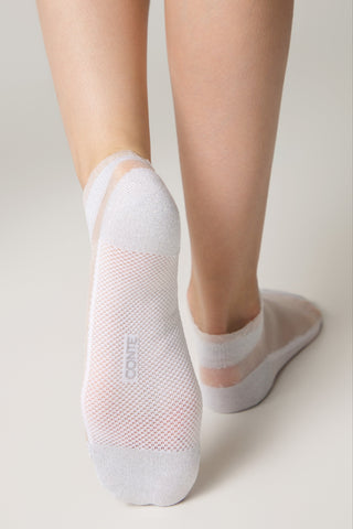 Ankle Socks Conte Active - 229 Transparent with Lurex - By Baano