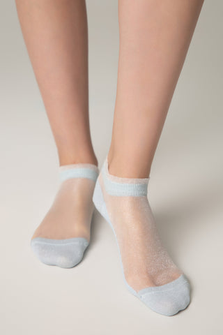Ankle Socks Conte Active - 229 Transparent with Lurex - By Baano