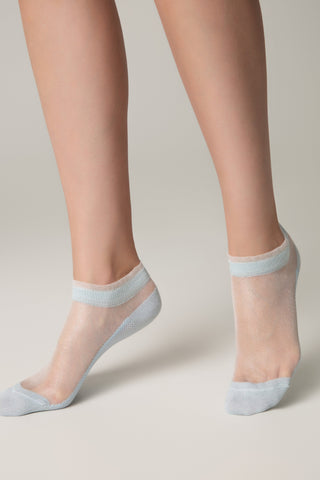 Ankle Socks Conte Active - 229 Transparent with Lurex - By Baano