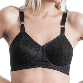 Style 2101 | Expandable Cup Wireless Shaper Bra - Black Rago Shapewear