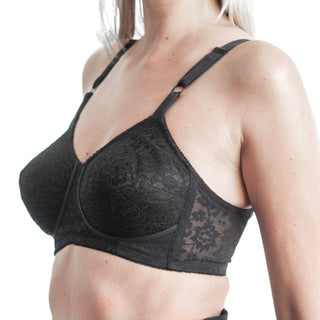 Style 2101 | Expandable Cup Wireless Shaper Bra - Black Rago Shapewear