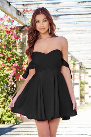 Sophie Mini Dress - Black - By Baano