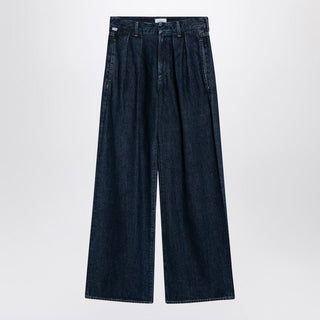 Dark Wide Jeans With Pleats - By Baano