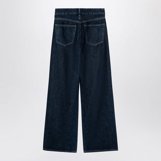 Dark Wide Jeans With Pleats - By Baano