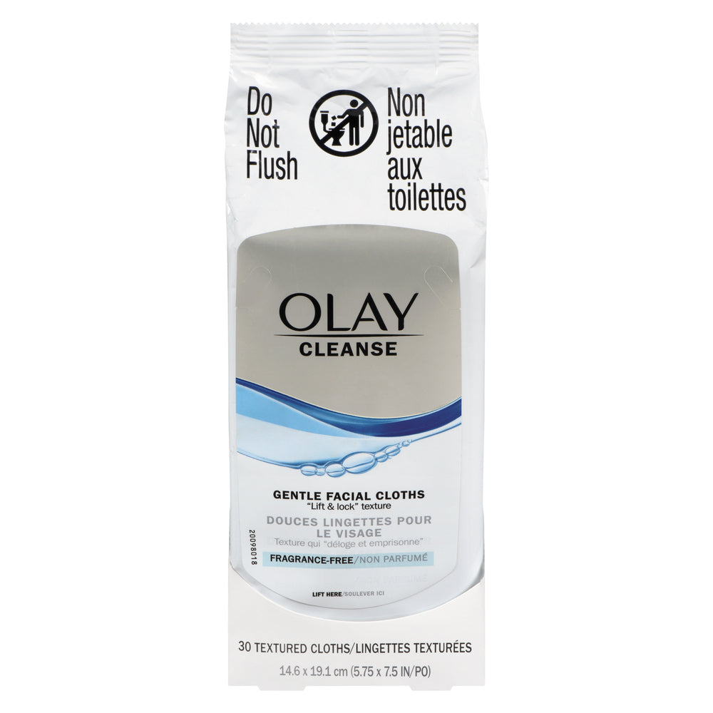 Olay Cleanse Gentle Facial Cloths, Fragrance Free