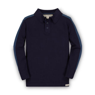 Long Sleeve Organic Sweater Polo - Baby - Glamourous Grace