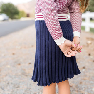 French Blocked Organic Sweater Dress - Baby - By Baano