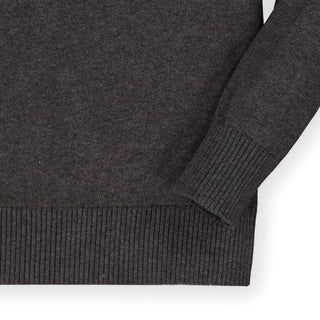 Fine Gauge V-Neck Sweater with Elbow Patches Hope & Henry